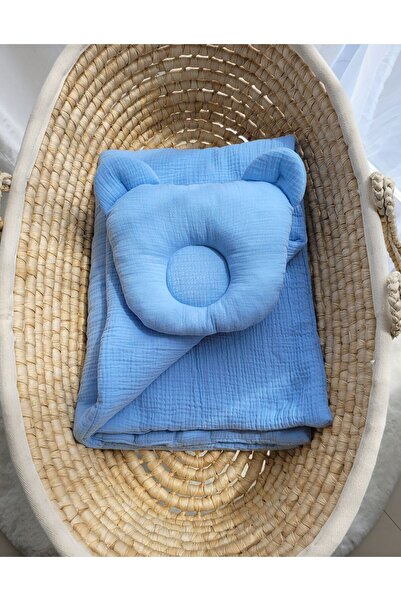 Other Teddy Bear Muslin duvet with filling and contoured pillow - 2-piece set...