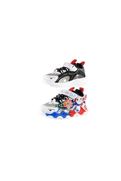 Mixbo Kids Sneakers with Velcro and Lights, Red, 24 EU