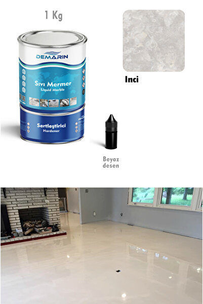 Demarin Solventsiz - Kokusuz Sıvı Mermer, Liquid Marble (tezgah, Zemin Boyası...