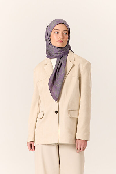 Silk Home Kadın Lila Gri Viskon Velora Eşarp 161002-25