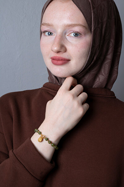 OSMANLI DOĞAL TAŞ Certified Zebercet Tulip Natural Stone Bracelet with Silver...