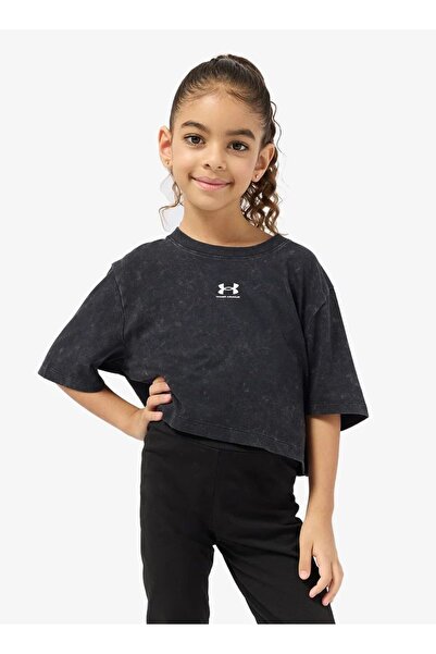 Under Armour Μπλουζάκι UA για κορίτσια Rival Wash σε γκρι χρώμα