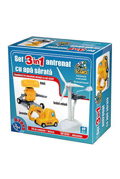 D-Toys Set 3 în 1 Mecanism antrenat cu apa sărată – Joc EduScience