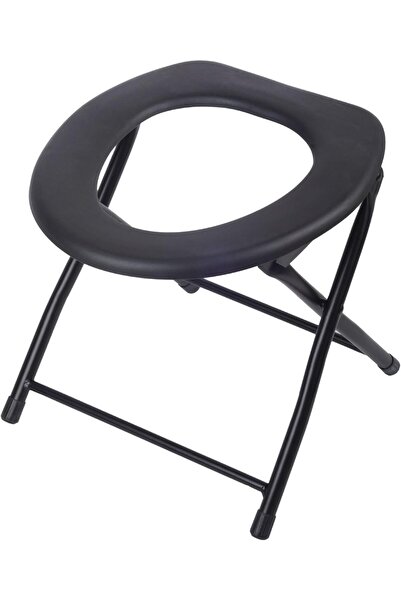 Generic Folding Commode Chair Portable Toilet Seat, 198 Pounds Capacity