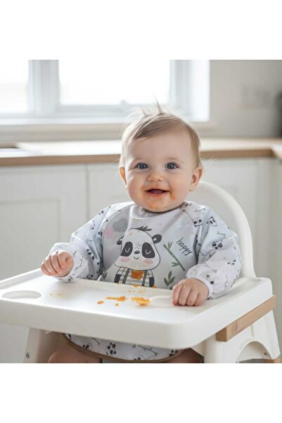 Bebechi مريلة لورا بيبي طويلة الأكمام مقاومة للسوائل للطعام والأنشطة