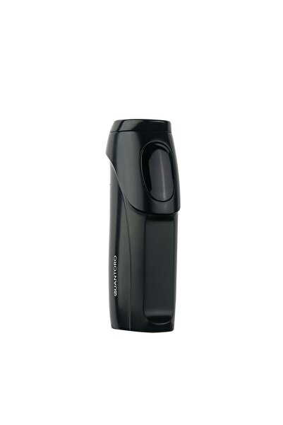 Quantoro 05-51 Elektronik Şarjlı Üçlü Jet Alev Puro Çakmağı/Black
