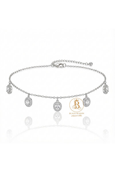 Black Season Long zircon necklace |