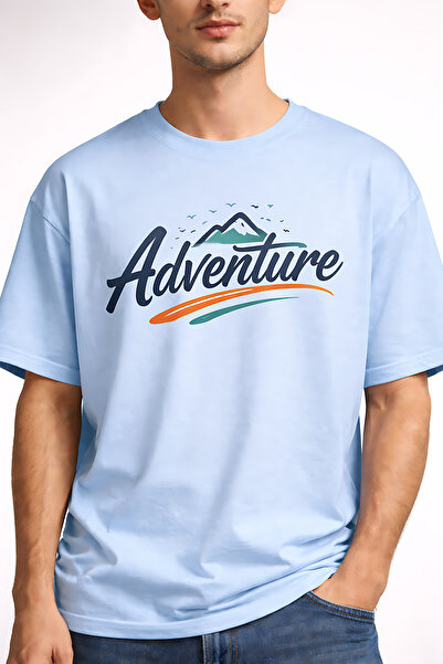 ArtYus Adventure Mountain Printed Cotton Relaxed Fit Round Neck Unisex T-Shirt