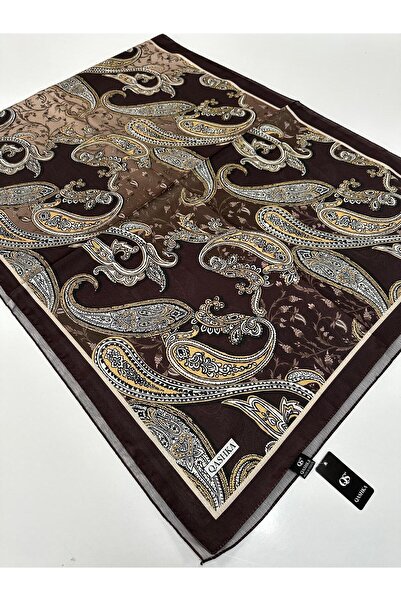 locella Qashka Satin Silk Shawl Etro Pattern Lbt0108