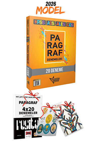LİDERLER KARMASI 2026 KPSS AGS ALES DGS 20 Paragraf Deneme Seti + Yargı Parag...