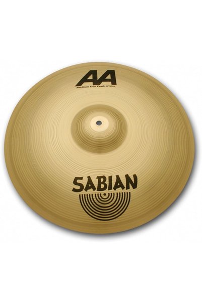 SABIAN 21607B AA Medium Thin Crash Zil (16 İnç) | İnce Yapı - Hızlı Tepki - Sıcak Ton