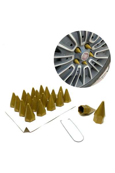 Universal Sivri Mermi Bijon Kapağı Sökme Aparatlı Altın Sarı 17mm