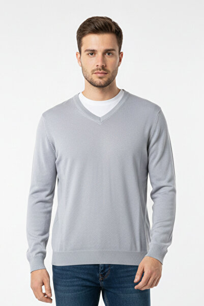 Pulltonic Men's V-Neck Knitwear Sweater