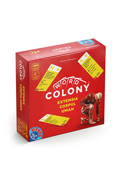 D-Toys Extensia Corpul Uman Word Colony®, 100 cărți de joc, +1 jucător, Ediți...