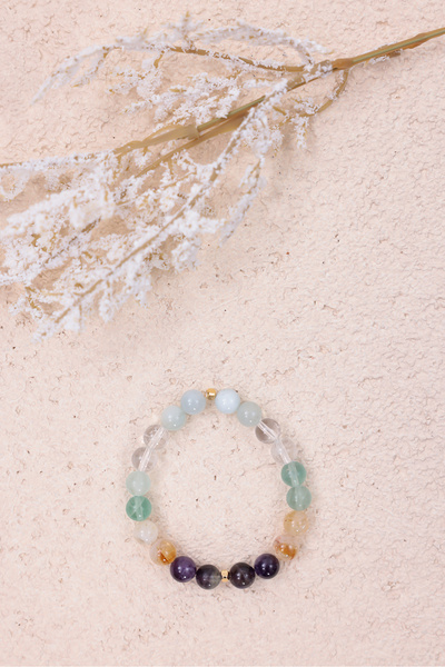 WisstoriaCollections Gemstone Chakra Bracelet for Gemini Zodiac Sign |   Spec...