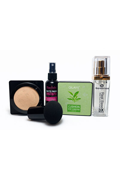 QILAIYI Makeup Set – CC Cream Cushion, Foundation, Setting Spray, Compact Pow...