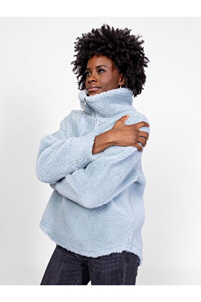 Heavy Tools Pulover de damă cu fermoar TABURA BLEU M