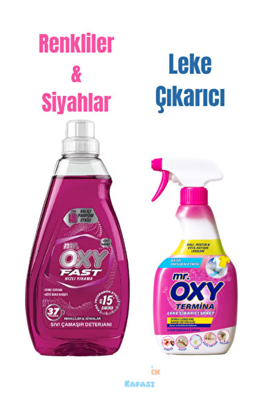 MR.OXY Fast Hızlı Yıkama Sıvı Çamaşır Deterjanı Renkliler ve Siyahlar 1480 Ml...