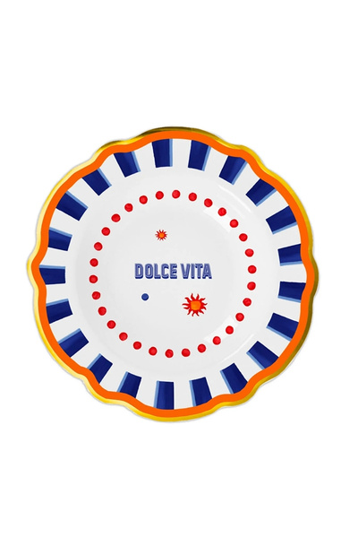 Baci Milano Dolce Vita 6'lı Çukur Tabak 23 cm Porselen