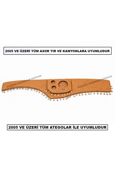 pozantiaksesuardunyasi Torpido Cam Front Chest Console Leather Upholstered Ax...