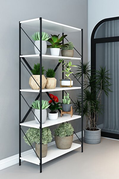 DEKOZUM STONE Saksılık Çiçeklik Saksı Rafı Çiçek Standı Çok Amaçlı Dekoratif ...