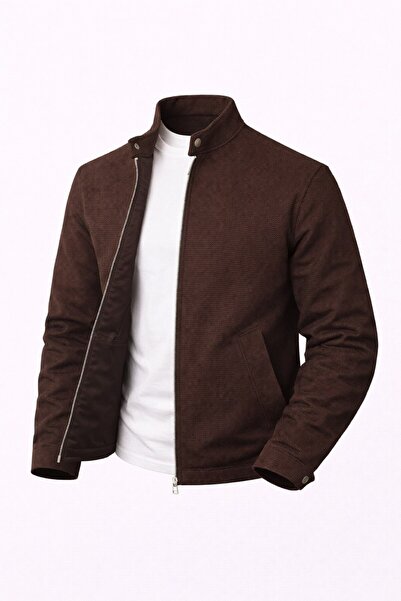 LUMAST Flexible Comfortable Waffle Fabric Jacket with Snap Collar