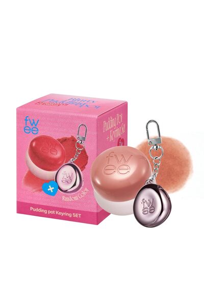 Fwee كريم أحمر الشفاه والخدود بودنج بوت من كي رينج - 5 جرام (مع حلقة مفاتيح)