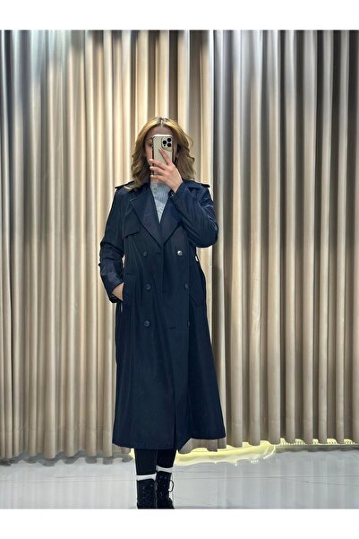Kaleiçi Yıldızlar Lacivert Klasik Trençkot DŞS105 Abiye Elbise |