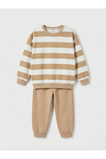 ZİMBOO ERKEK ÇOCUK ŞARDONLU 3 İPLİK 1-5 YAŞ ÇİZGİ BASKILI 2 Lİ TAKIM