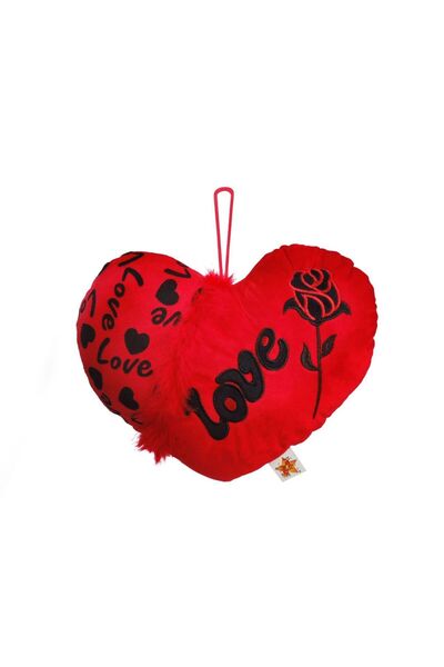 Party Magic Valentine Love Cushion with Feather Trim 33x26cm – Luxe Romantic ...