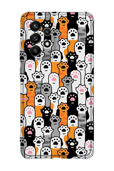 lelia حافظة هاتف شفافة مطبوعة متوافقة مع هاتف سامسونج جالاكسي A73 |   مجموعة:...