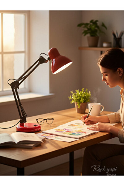 RENK YAPI RÜYASI AKROBAT YAYLI AYARLANABİLİR 360 DERECE HAREKETLİ ÇALIŞMA MAS...