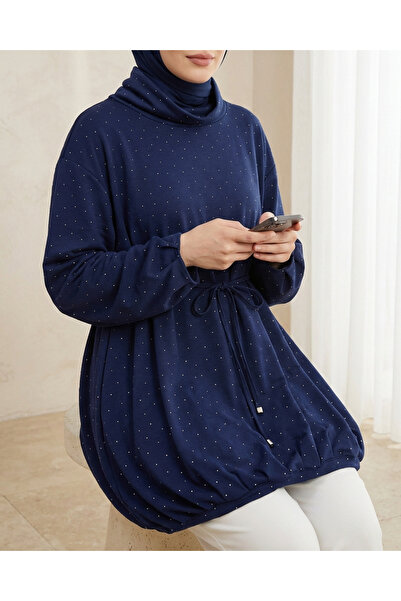 HİJABAYA Φούστα με ελαστική μέση και κορδόνια, μισόψηλο στενό τελείωμα.