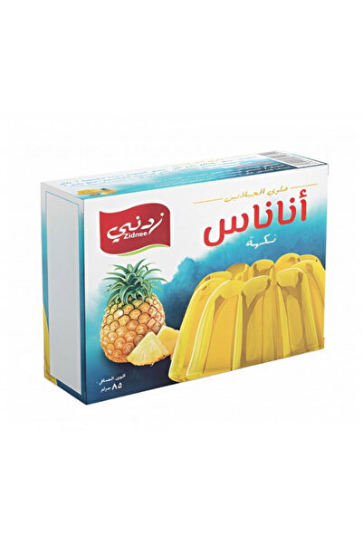 Zidnee pineapple gelatin dessert mix, 85 gm