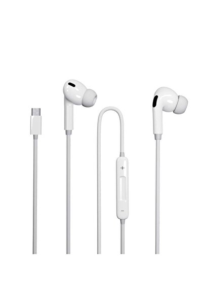 Max&Max Max & Max Wired Stereo Earphone With Type-C Connector White