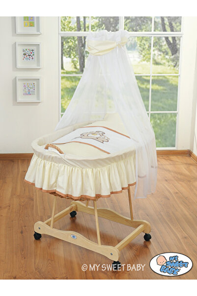 Other Coșuleț Moise cu baldachin - Ursul Barnaba crem