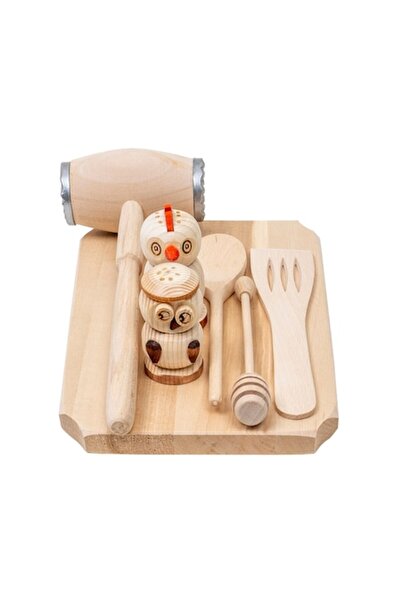 OEM Set de bucătărie 7 piese din lemn de fag