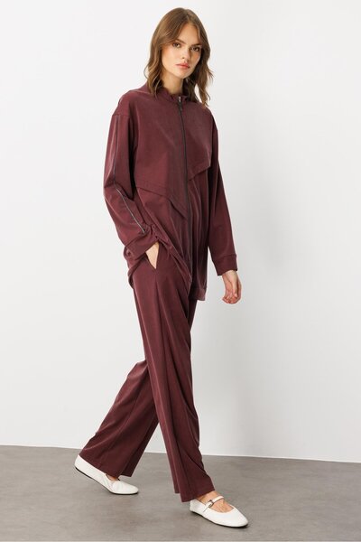 Micca Soft Örme (miccell %55 doğal) İçerikli Aller Garni Pantalon Kombin Takı...