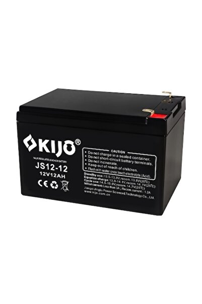 KIJO Acumulator AGM 12V / 12A, F2, utilizat in sisteme de back-up, JS12-12