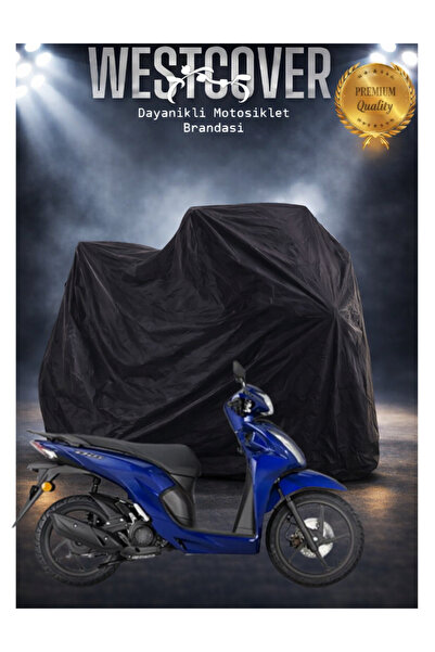 WestCover خيمة محرك هوندا ديو سوداء اللون، غطاء للدراجات النارية