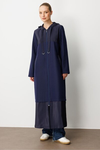 Micca Jakar Kapitone ve Cupra Plys Mix Astarlı Spor Mevsimlik Trench Kap-Laci