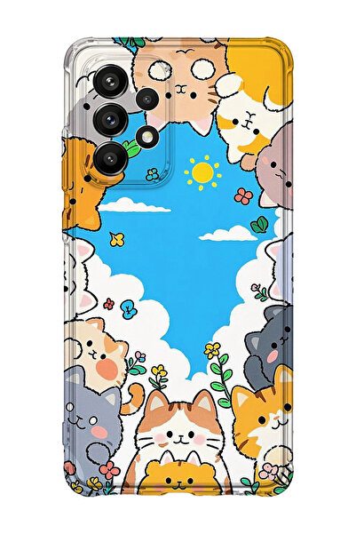 lelia حافظة هاتف شفافة مطبوعة متوافقة مع هاتف سامسونج جالاكسي A52 |   مجموعة:...