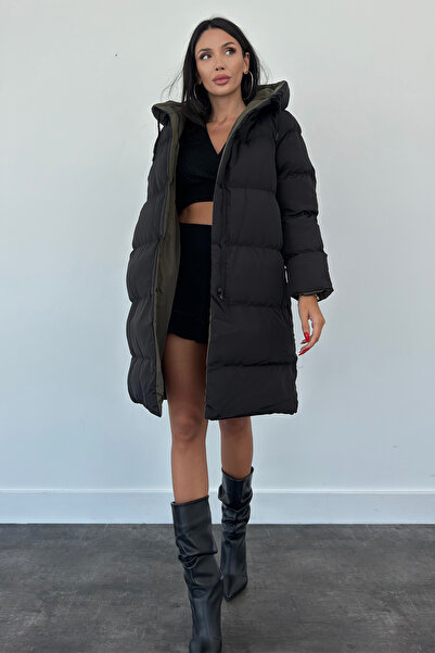 Weyeze Double Sided Long Puffer Jacket Ac-k50251lns