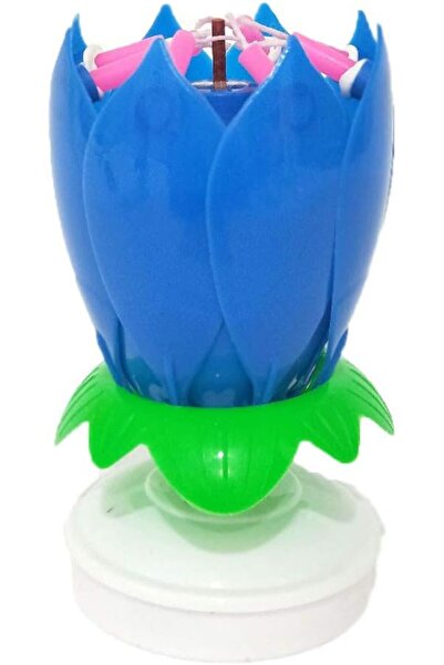 Generic Rotating flowers musical Lotus candle for cake Decoration wedding par...