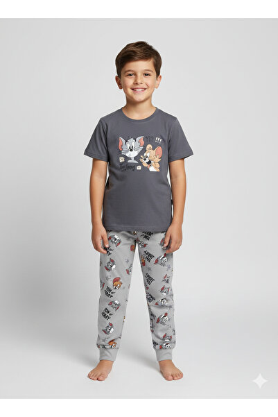 bbs fashion Boys' short-sleeved pajamas, 100% cotton