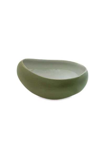 Generic Easy Life Series Glaze Ceramic Salad Bowl Green 15 cm
