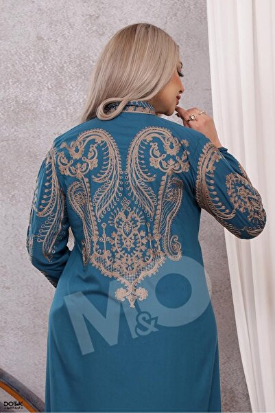 M&O 2 A cotton jalabiya with elegant embroidery, suitable for the holy month ...