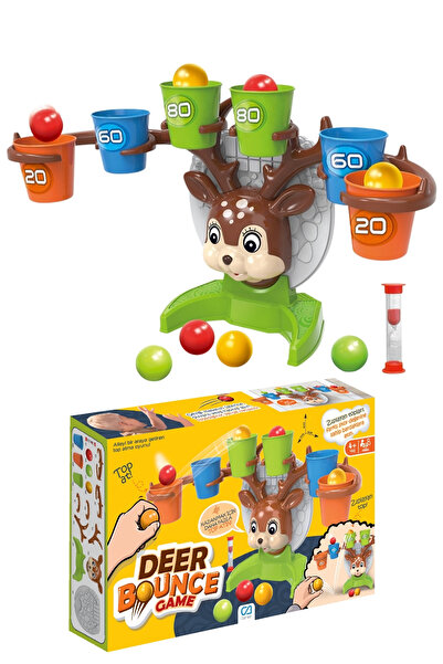 CA Games Deer Bounce Game +4 Age 1-3 Players Fun Competitive Target Ball Shoo...
