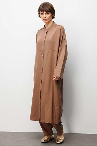 Micca %100 Doğal LyoCELL ile Dökümlü Soft Hissiyat Rahat Kalıp Apolet ve Özel...