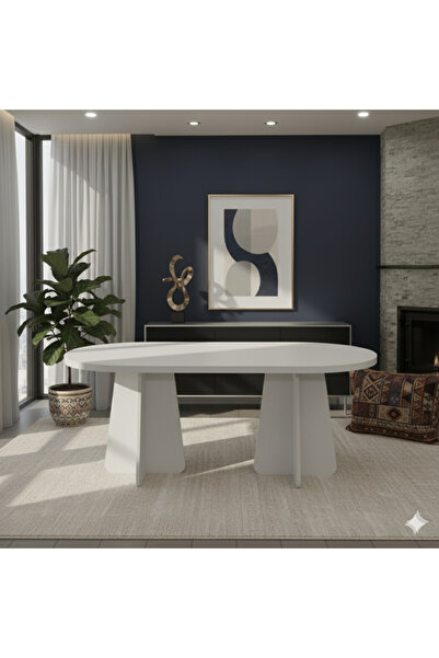 Maholandin Traverten Mutfak masası Yemek masası 6-8 kişilik